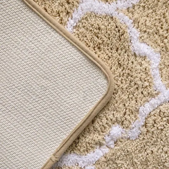 Sahara Luxe Badmat - Antislip Microvezel 50x80 Beige | Ymonde
