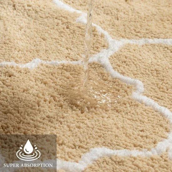 Sahara Luxe Badmat - Antislip Microvezel 50x80 Beige | Ymonde