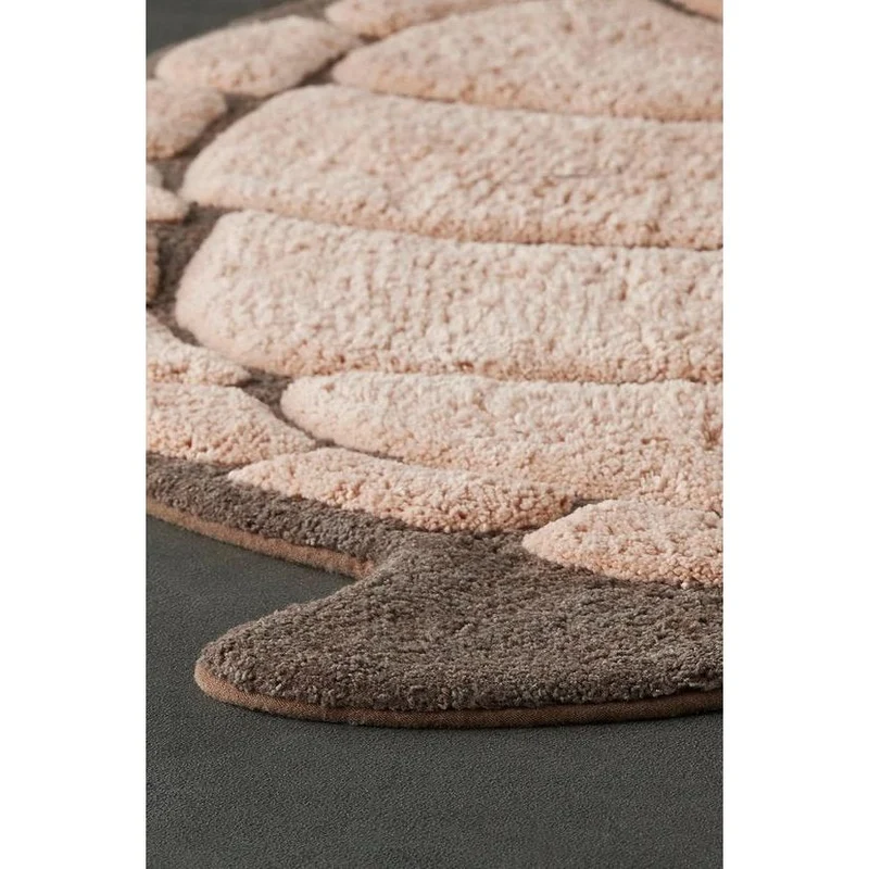 Schildpad Badmat 75×98 cm Beige – Grote Speelse Badmat | Ymonde®
