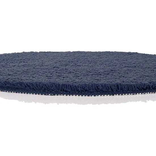 OceanComfort Ronde Badmat Ø60 cm – Marineblauw Antislip & Zacht