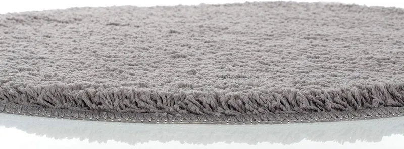 SoftCircle Grijze Ronde Badmat Ø60 cm – Grijs Antislip & Waterabsorberend