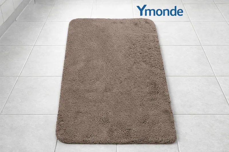 GrandLuxe Grote Taupe Badmat 70×120 cm – Antislip & Zacht | Ymonde®