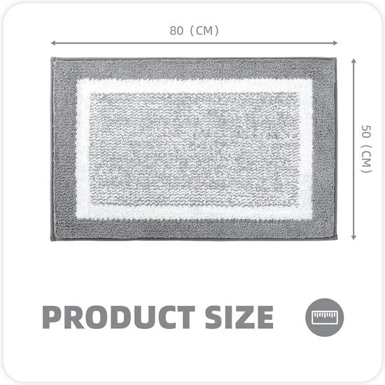 SoftNest Badmat 50x75 cm - Antislip Microvezel Badkamertapijt | Ymonde