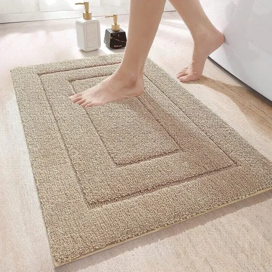 CloudComfort Badmat Beige 40×60 cm – Ultra‑Zacht & Antislip