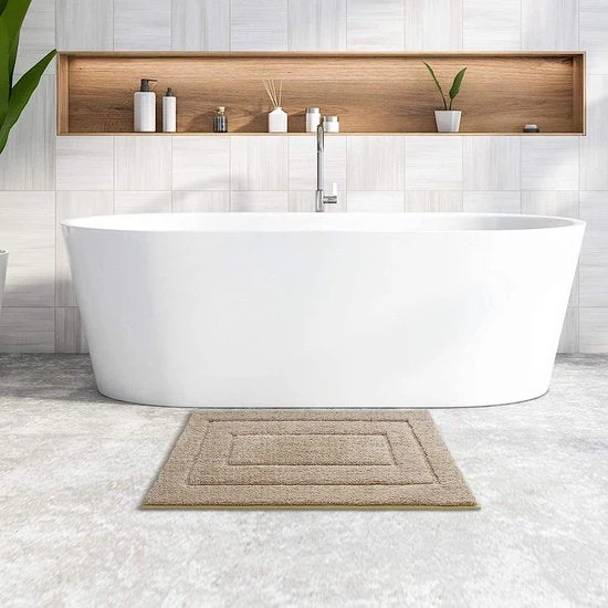 CloudComfort Badmat Beige 40×60 cm – Ultra‑Zacht & Antislip
