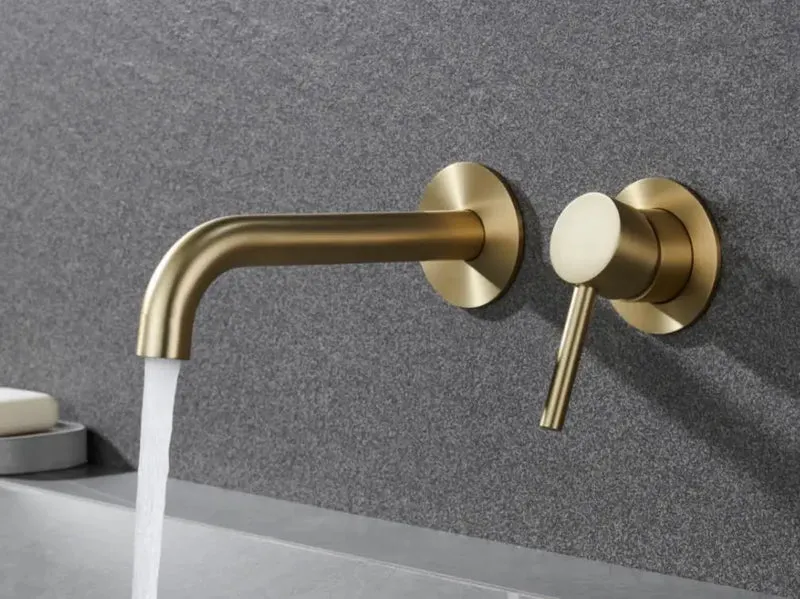 Luxe RVS Inbouw Wandmengkraan - Warm En Koud Water Badkamerkraan | Ymonde