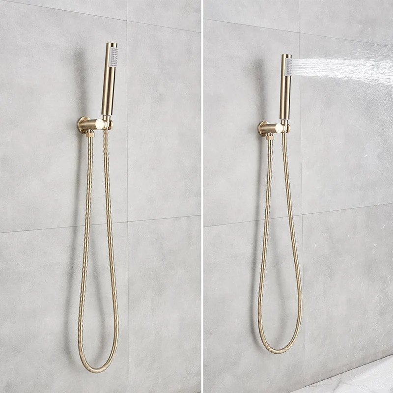 Inbouw Regendouche Set Met Handdouche Messing Douchekraan Geborsteld Goud | Ymonde