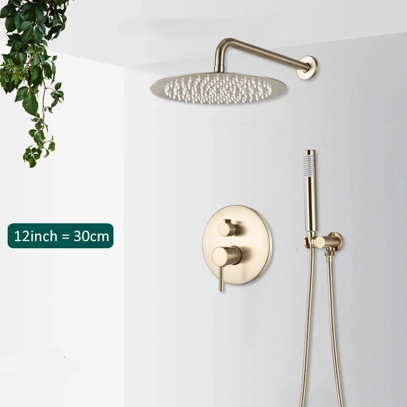 Inbouw Regendouche Set Met Handdouche Messing Douchekraan Geborsteld Goud | Ymonde