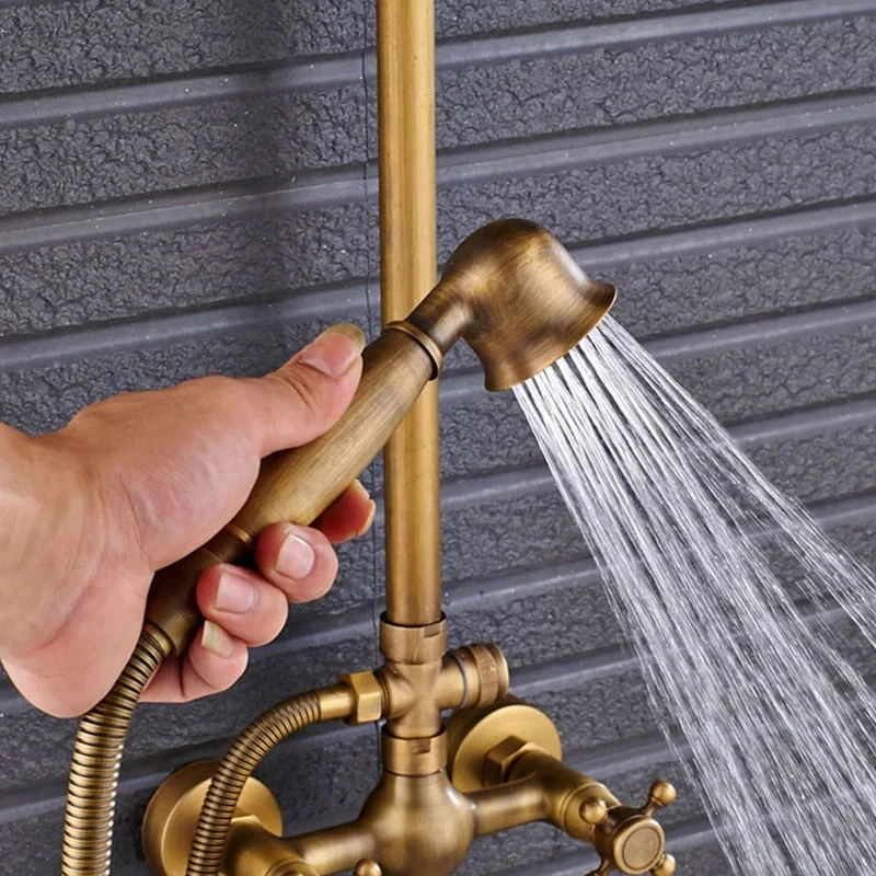Thermostatische Bronze Regendouche Messing Douchekraan Met Handdouche | Ymonde