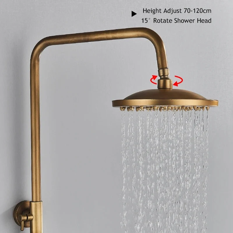 Thermostatische Bronze Regendouche Messing Douchekraan Met Handdouche | Ymonde
