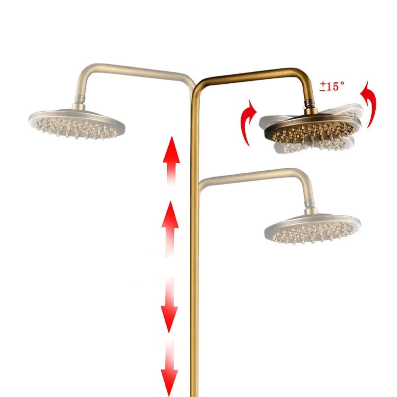Thermostatische Bronze Regendouche Messing Douchekraan Met Handdouche | Ymonde