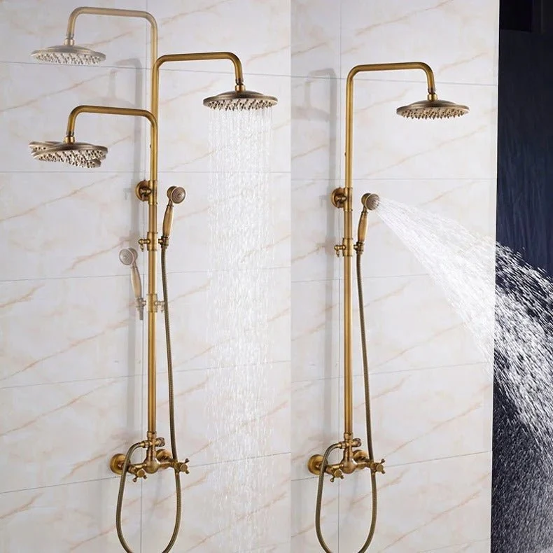 Thermostatische Bronze Regendouche Messing Douchekraan Met Handdouche | Ymonde
