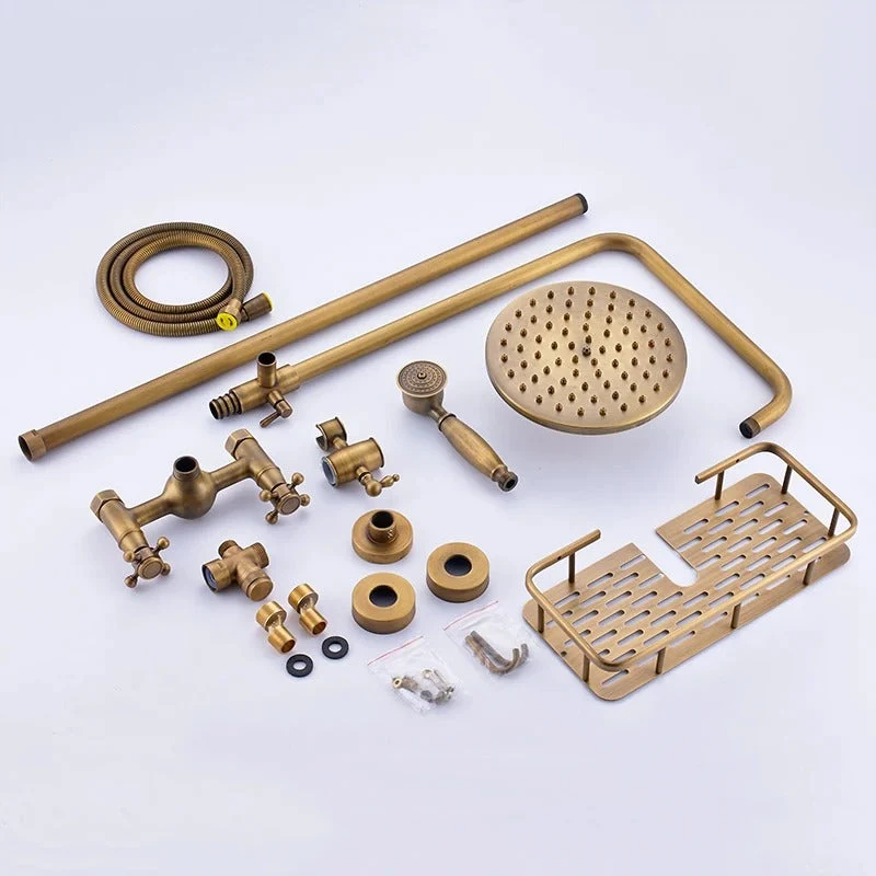 Thermostatische Bronze Regendouche Messing Douchekraan Met Handdouche | Ymonde
