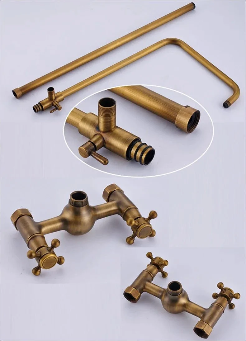 Thermostatische Bronze Regendouche Messing Douchekraan Met Handdouche | Ymonde