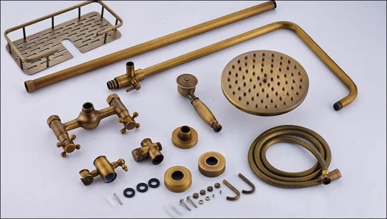 Thermostatische Bronze Regendouche Messing Douchekraan Met Handdouche | Ymonde