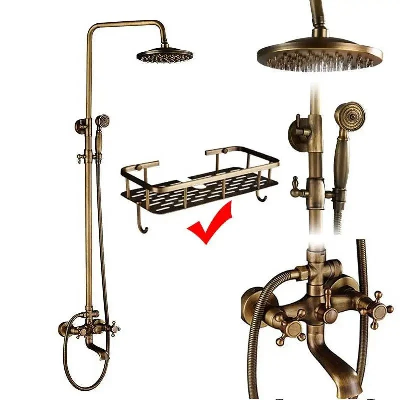 Thermostatische Bronze Regendouche Messing Douchekraan Met Handdouche | Ymonde