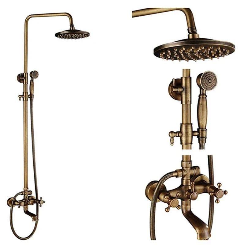 Thermostatische Bronze Regendouche Messing Douchekraan Met Handdouche | Ymonde