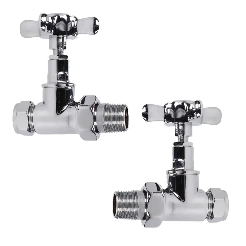Evolve Cross Head 15mm Chrome Straight Wheel Head
