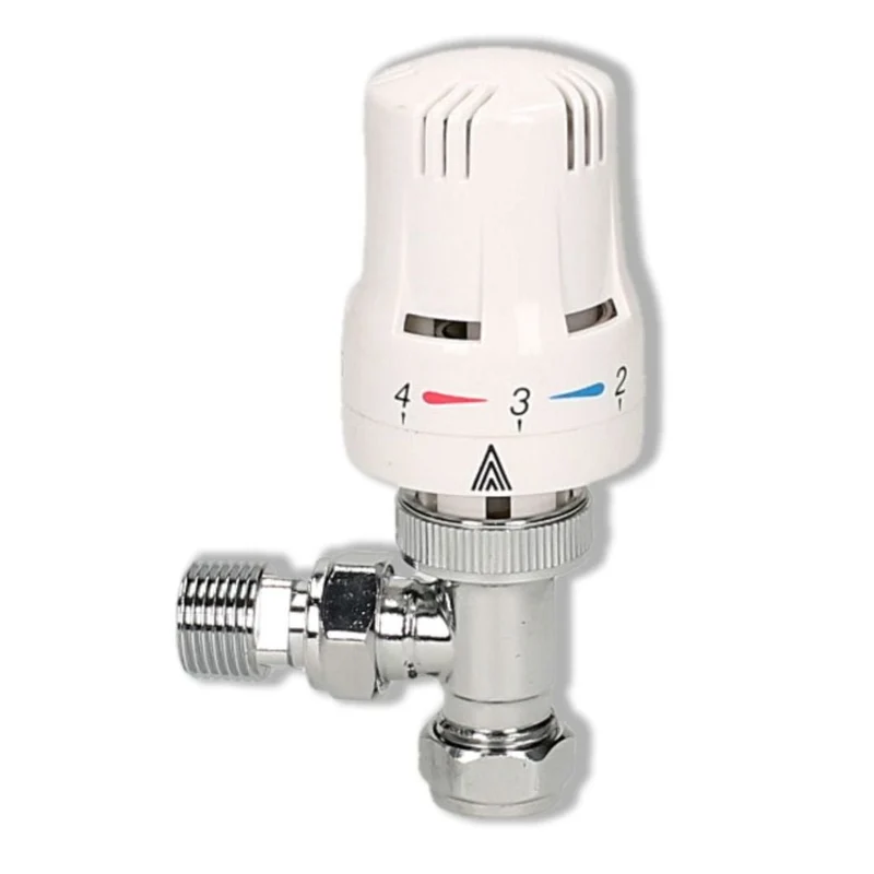 Evolve Contract 15 mm Angled Chrome/White TRV