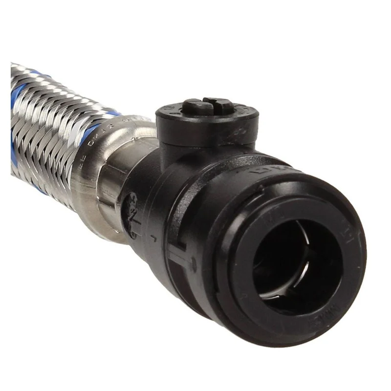 Think-A-Flex Push-fit 15 mm X 1/2" Flexible Tap Connector c/w ISO