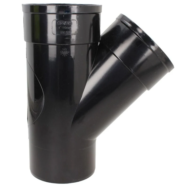 Davant 110mm Solvent Weld Soil 135 Degree Double Socket Branch Tee