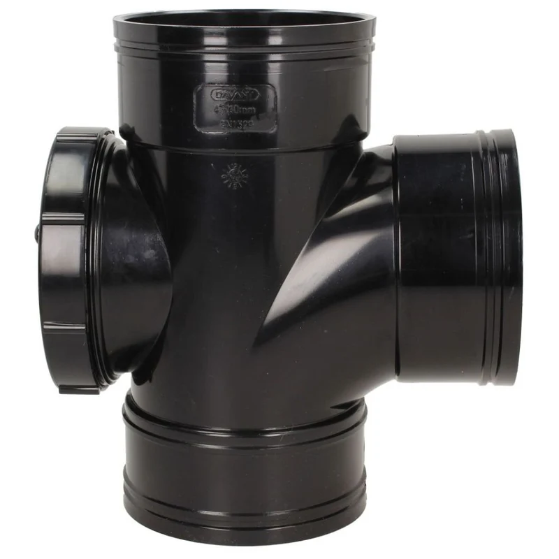 Davant 110mm Solvent Weld Soil 92 Degree Triple Socket Access Branch Tee