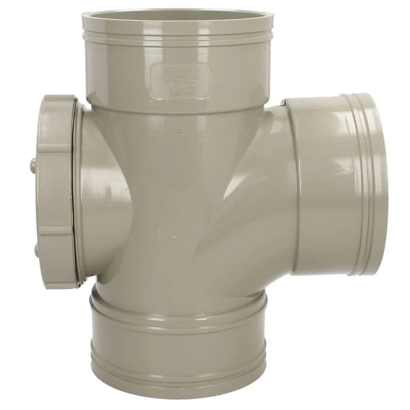 Davant 110mm Solvent Weld Soil 92 Degree Triple Socket Access Branch Tee
