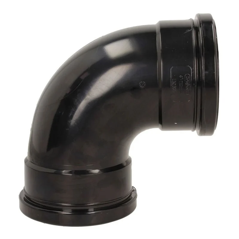 Davant 110mm Ring Seal Push-Fit Soil 92 Degree Double Socket Bend