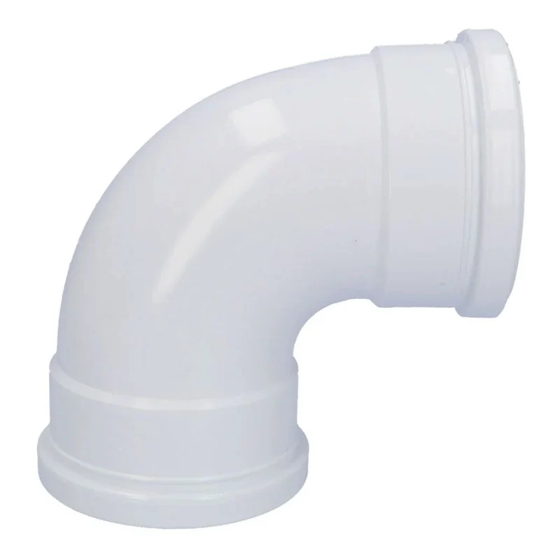 Davant 110mm Ring Seal Push-Fit Soil 92 Degree Double Socket Bend