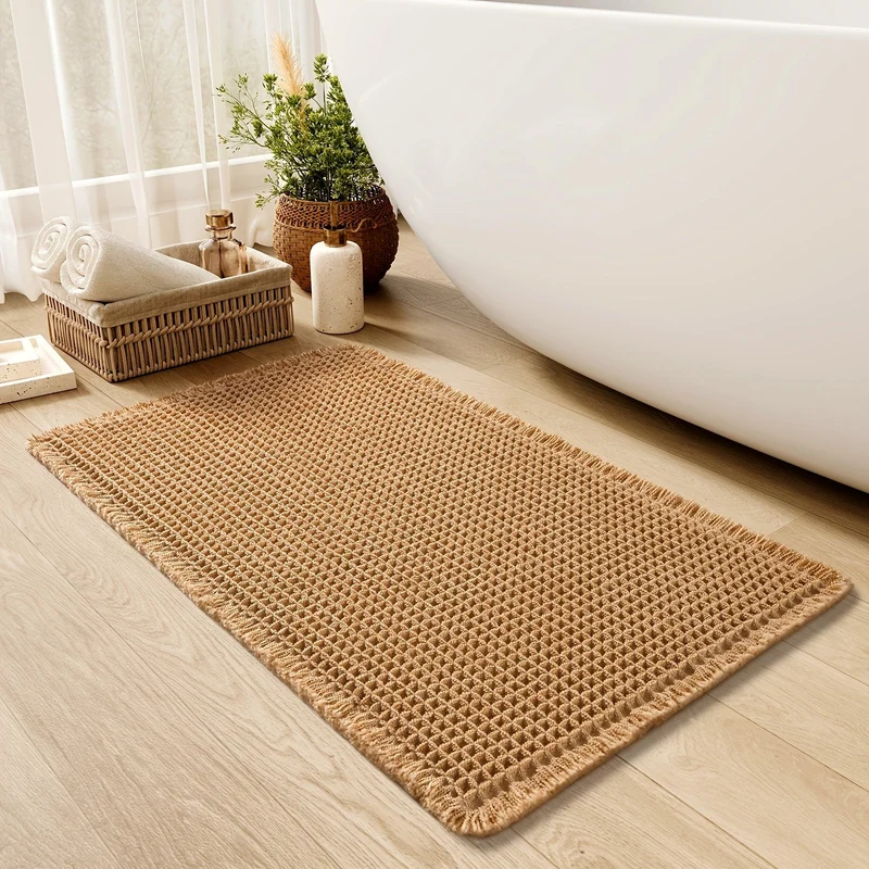 Waffly Badmat – Wafelstructuur & Comfort | Ymonde