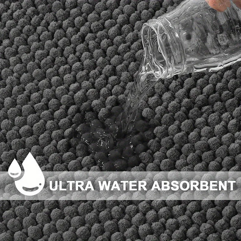 Hoekzachte L-vormige Douchemat – Pluche & Anti-Slip Badmat | Ymonde ©