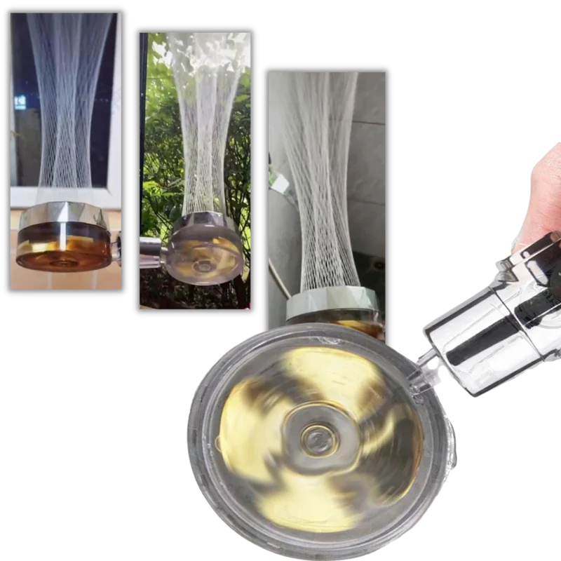 Transparante Hoge Druk Roterende Douchekop – 360° Draaiend Comfort | Ymonde ©