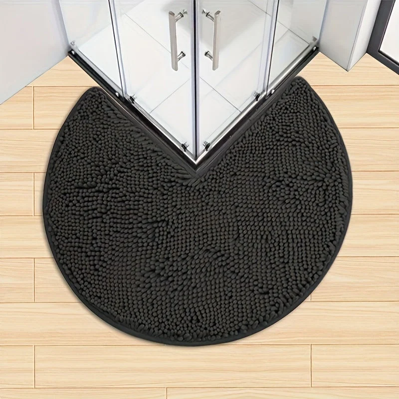 Ronde Chenille Badmat – Ultra Zacht & Sneldrogend Antislip | Ymonde ©