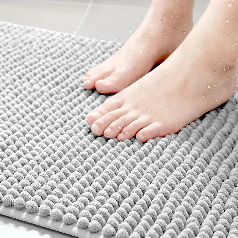 Ronde Chenille Badmat – Ultra Zacht & Sneldrogend Antislip | Ymonde ©