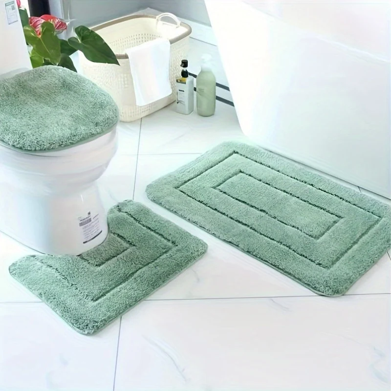Luxe Driedelige Badmat Set – Comfort & Grip | Ymonde ©