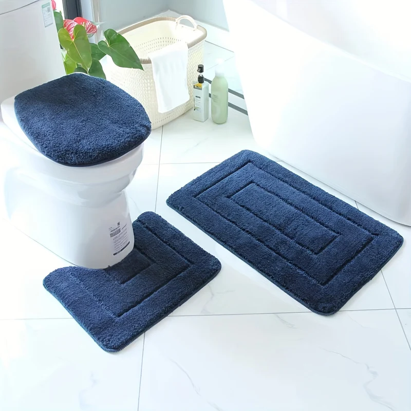 Luxe Driedelige Badmat Set – Comfort & Grip | Ymonde ©