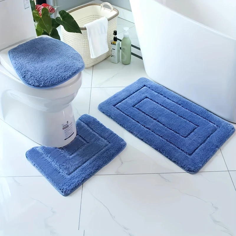 Luxe Driedelige Badmat Set – Comfort & Grip | Ymonde ©