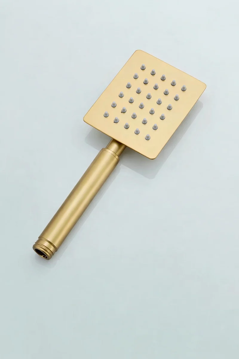 Geborsteld Gouden Rechthoekige Douchekop – Luxe Regendouche | Ymonde®