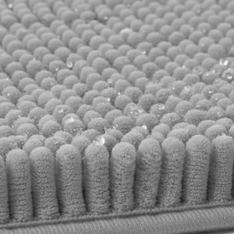 Lichtgrijze Badmat 90×60 cm – Anti-Slip & Absorberend – Comfortabele Badkamermat