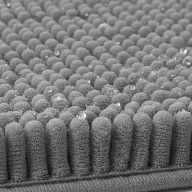 Grijze Badmat – Anti-Slip & Absorberend – Comfortabele Badkamermat 60 x 90 CM
