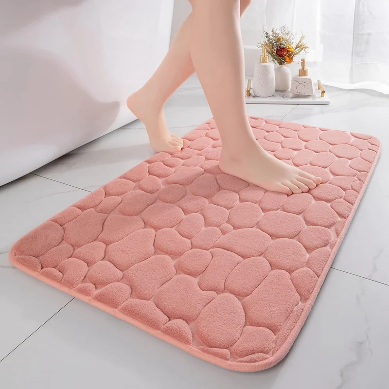 Zachte Roze Anti-Slip Badmat 40 × 60 cm – Veilig & Comfortabel
