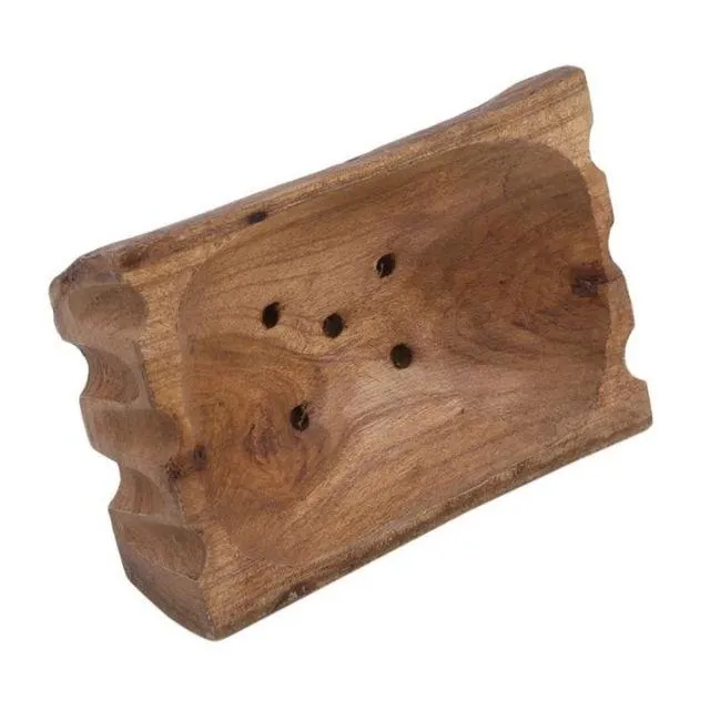 Porte savon bois avec pieds