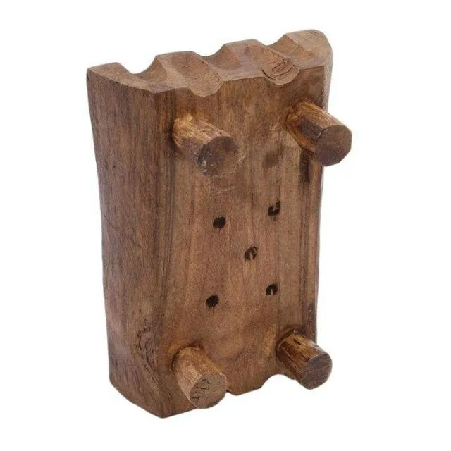 Porte savon bois avec pieds