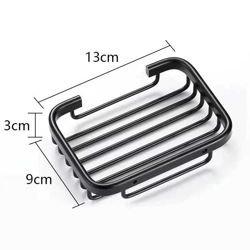 Porte savon mural aluminium avec grille