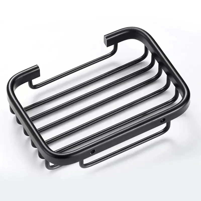 Porte savon mural aluminium avec grille