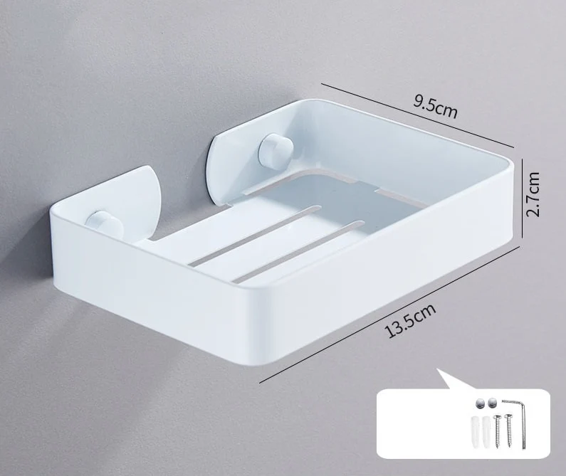Porte savon mural inox avec rebord