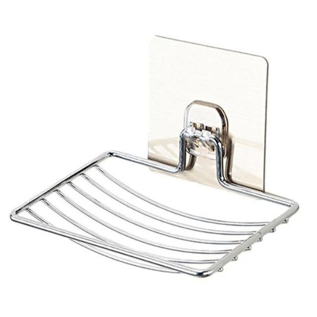 Porte savon pour douche avec grille en inox
