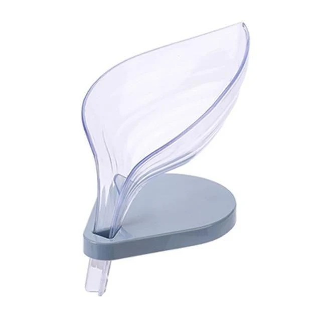 Porte savon transparent avec écoulement