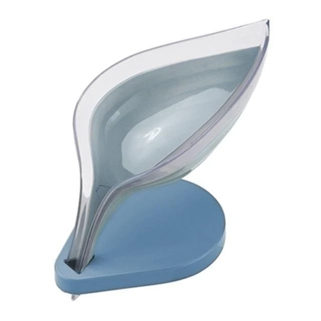 Porte savon transparent avec écoulement