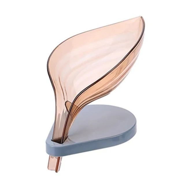 Porte savon transparent avec écoulement